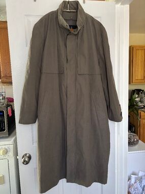Men's London Fog All Weather Lined Rain Coat Size 42 Regular NWOT